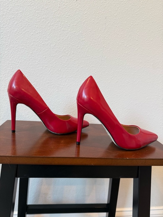 Mix No. 6 Shoes - Mix No. 6 Red Patent Leather Pointed-Toe High Heels